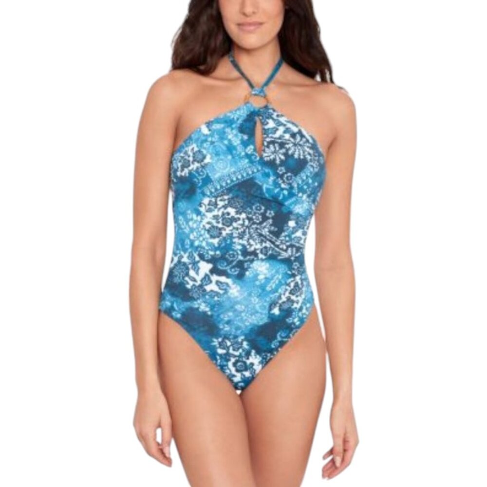 NWT Ralph Lauren Women's Ring One-Piece Swimsuit